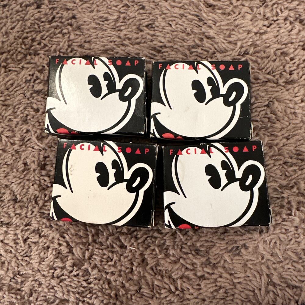 X4 Vintage Disney Mickey Mouse Club Facial Soap Bar 1955 Walt Disney Resorts